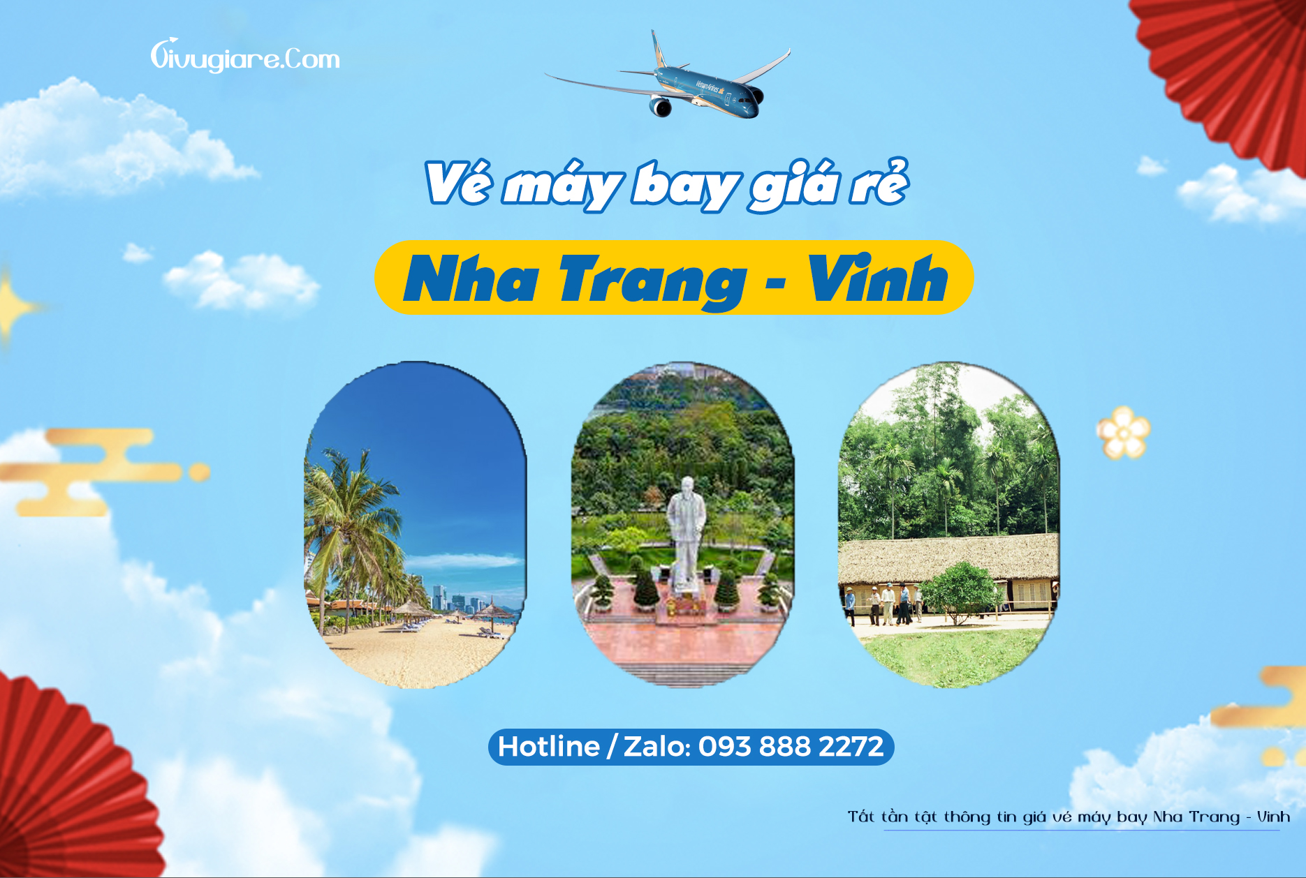 Vé máy bay Nha Trang - Vinh