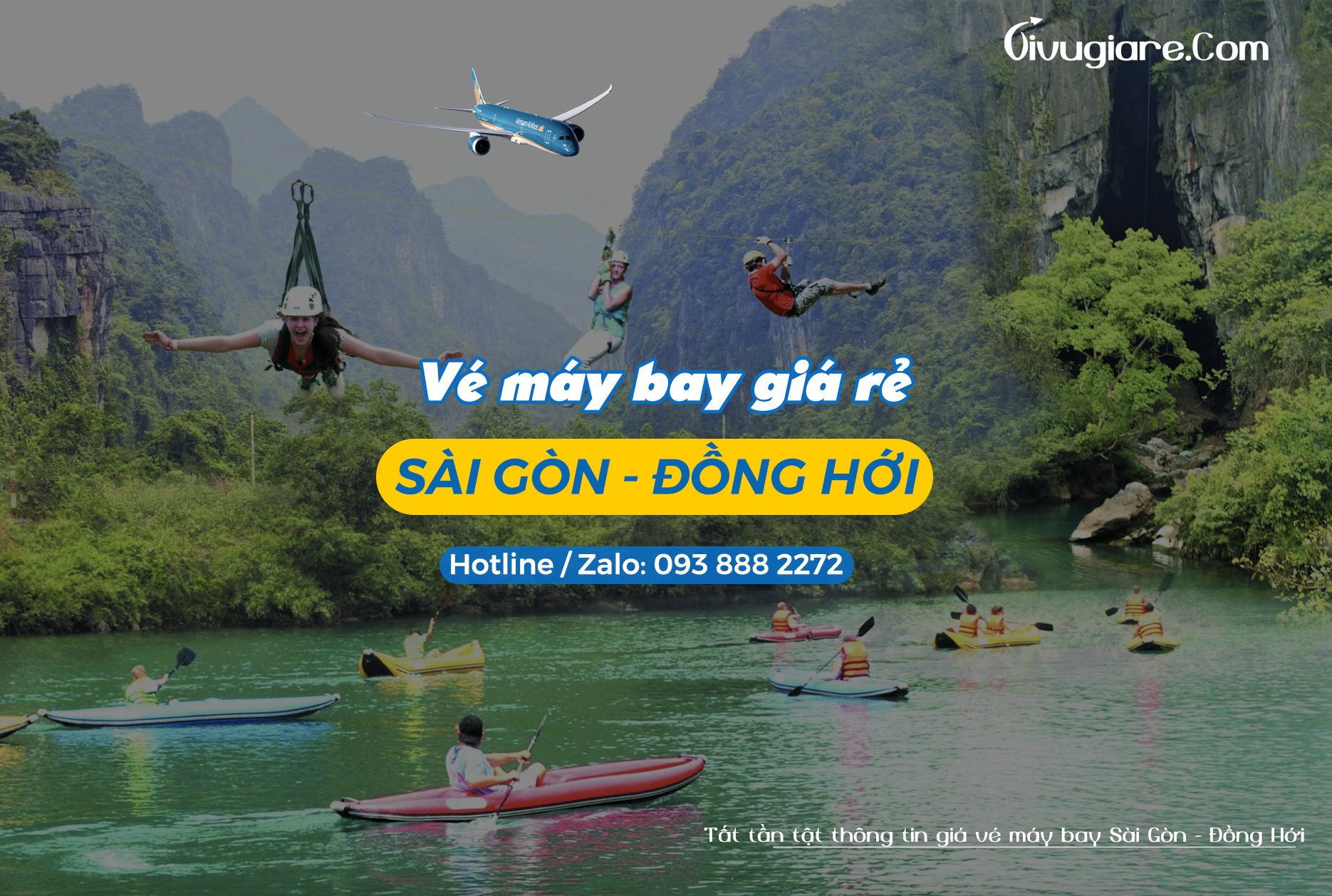 Vé máy bay Sài Gòn - Đồng Hới