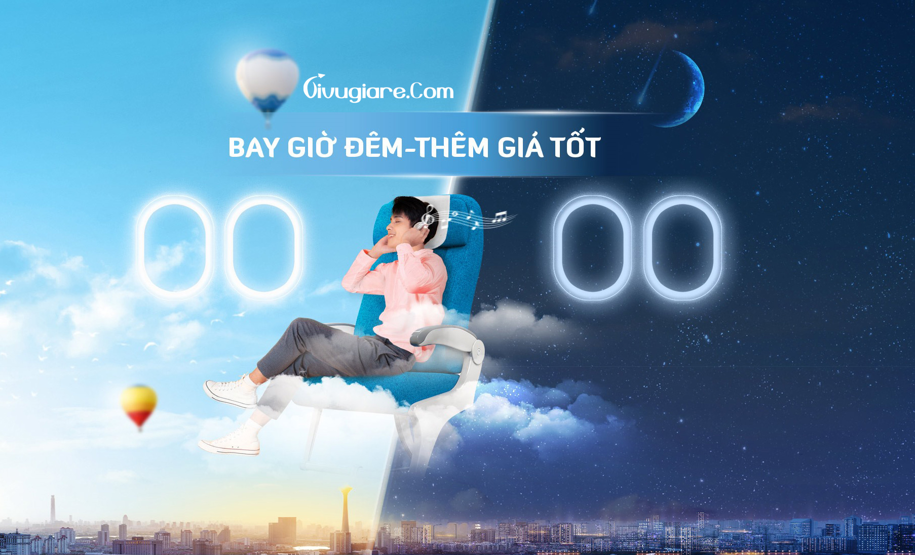 Tiết Kiệm Hơn Khi Bay Chuyến Sáng Sớm / Tối muộn